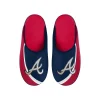 Men's FOCO Atlanta Braves Big Logo Color Edge Slippers -Dockers shop 6155407