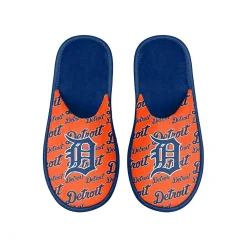 Men's FOCO Detroit Tigers Scuff Logo Slide Slippers