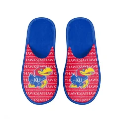 Men's FOCO Kansas Jayhawks Scuff Logo Slide Slippers -Dockers shop 6157478 ALT