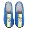 Unbranded Men's FOCO Royal Los Angeles Rams Team Stripe Memory Foam Slide Slippers -Dockers shop 6160974