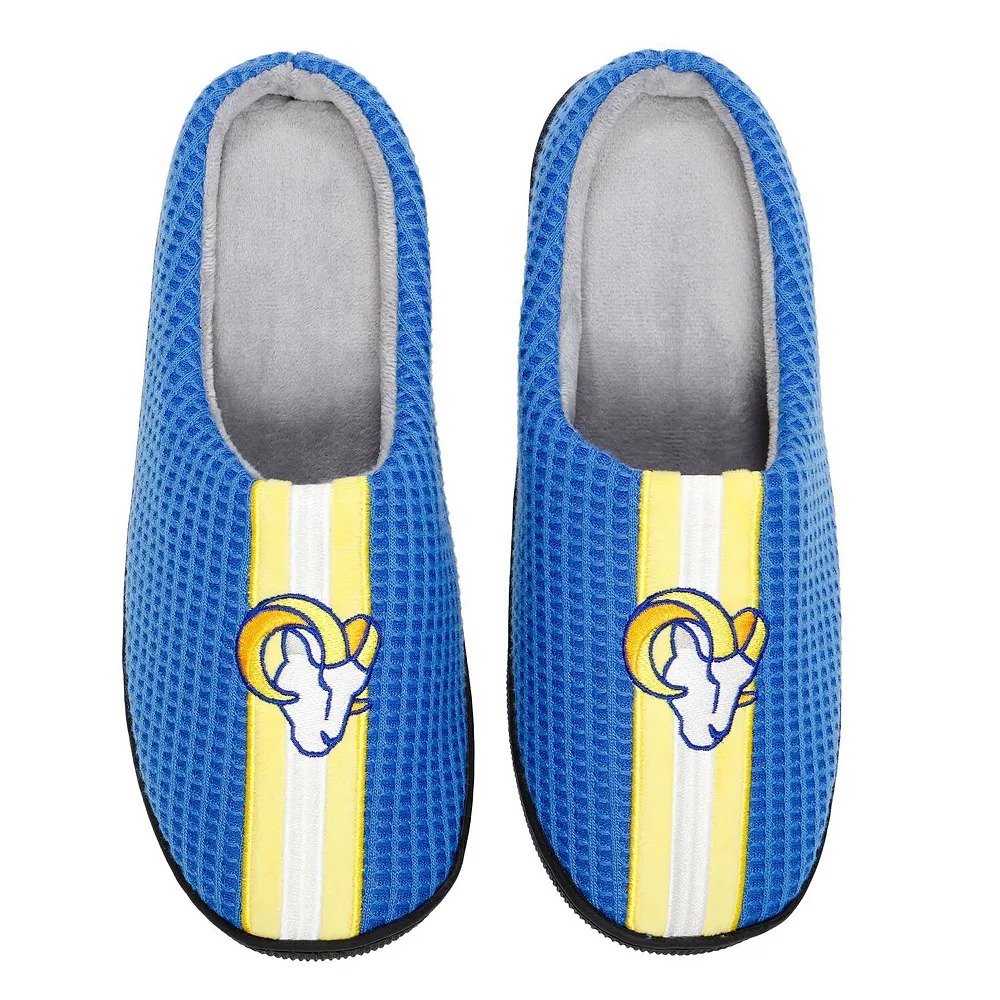Unbranded Men's FOCO Royal Los Angeles Rams Team Stripe Memory Foam Slide Slippers 3 Unbranded Men's FOCO Royal Los Angeles Rams Team Stripe Memory Foam Slide Slippers