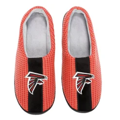 Men's FOCO Red Atlanta Falcons Team Stripe Memory Foam Slide Slippers -Dockers shop 6162720 ALT