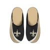 Men's FOCO New Orleans Saints Big Logo Color Edge Slippers