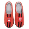 Men's FOCO Crimson Indiana Hoosiers Team Stripe Memory Foam Slide Slippers -Dockers shop 6163025