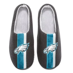 Unbranded Men's FOCO Black Philadelphia Eagles Team Stripe Memory Foam Slide Slippers