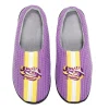 Men's FOCO Purple LSU Tigers Team Stripe Memory Foam Slide Slippers -Dockers shop 6163535