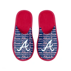 Men's FOCO Atlanta Braves Scuff Logo Slide Slippers -Dockers shop 6163658 ALT