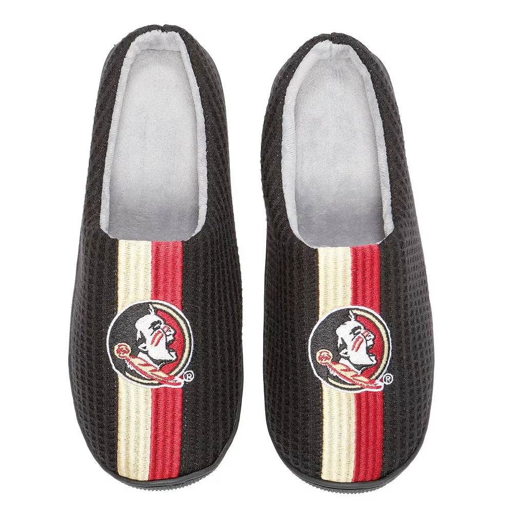 Men's FOCO Black Florida State Seminoles Team Stripe Memory Foam Slide Slippers 3 Men's FOCO Black Florida State Seminoles Team Stripe Memory Foam Slide Slippers