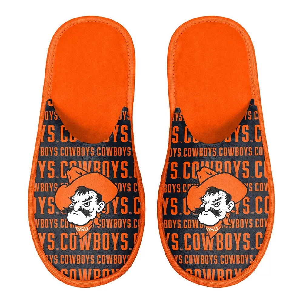 Men's FOCO Oklahoma State Cowboys Scuff Logo Slide Slippers 3 Men's FOCO Oklahoma State Cowboys Scuff Logo Slide Slippers