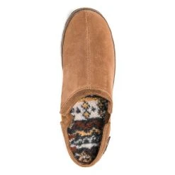 MUK LUKS Men's Leather Berber Fleece Slippers -Dockers shop 873817 ALT4